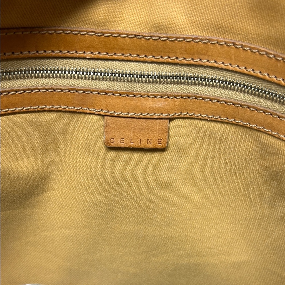 ❤️Sold❤️Celine Macadam suede leather embossed Tote Bag - Picture 5 of 8